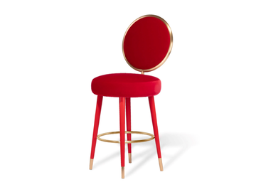 GRACEFUL - Medallion velvet barstool by ROYAL STRANGER - view 3
